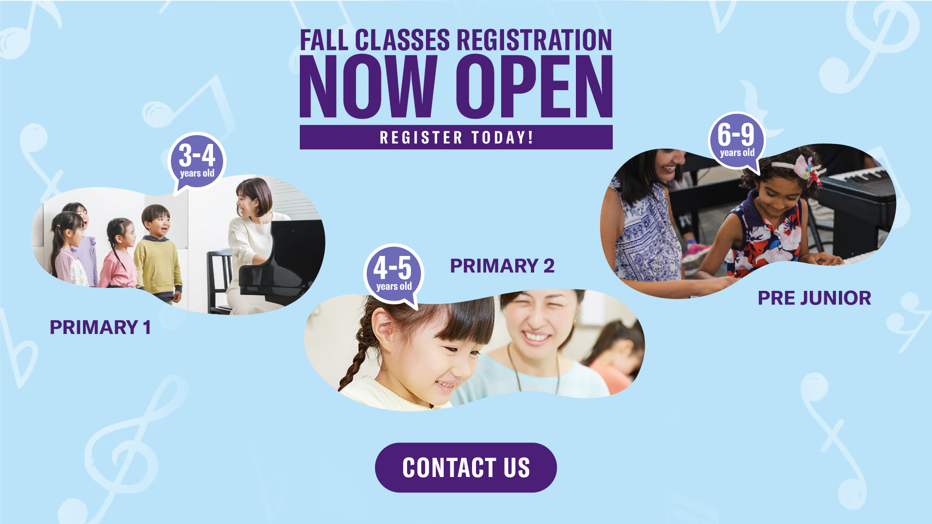 YMS_NewCourses_websitebanner Fall registration is now Open